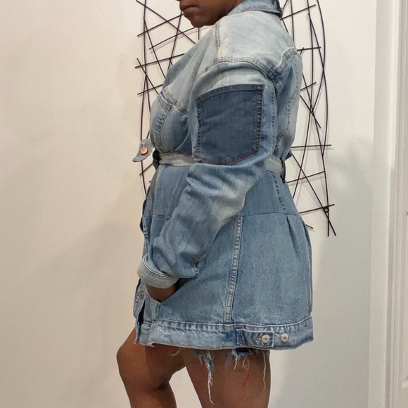 Stylish Denim Jacket Dress - Picture 5 of 11